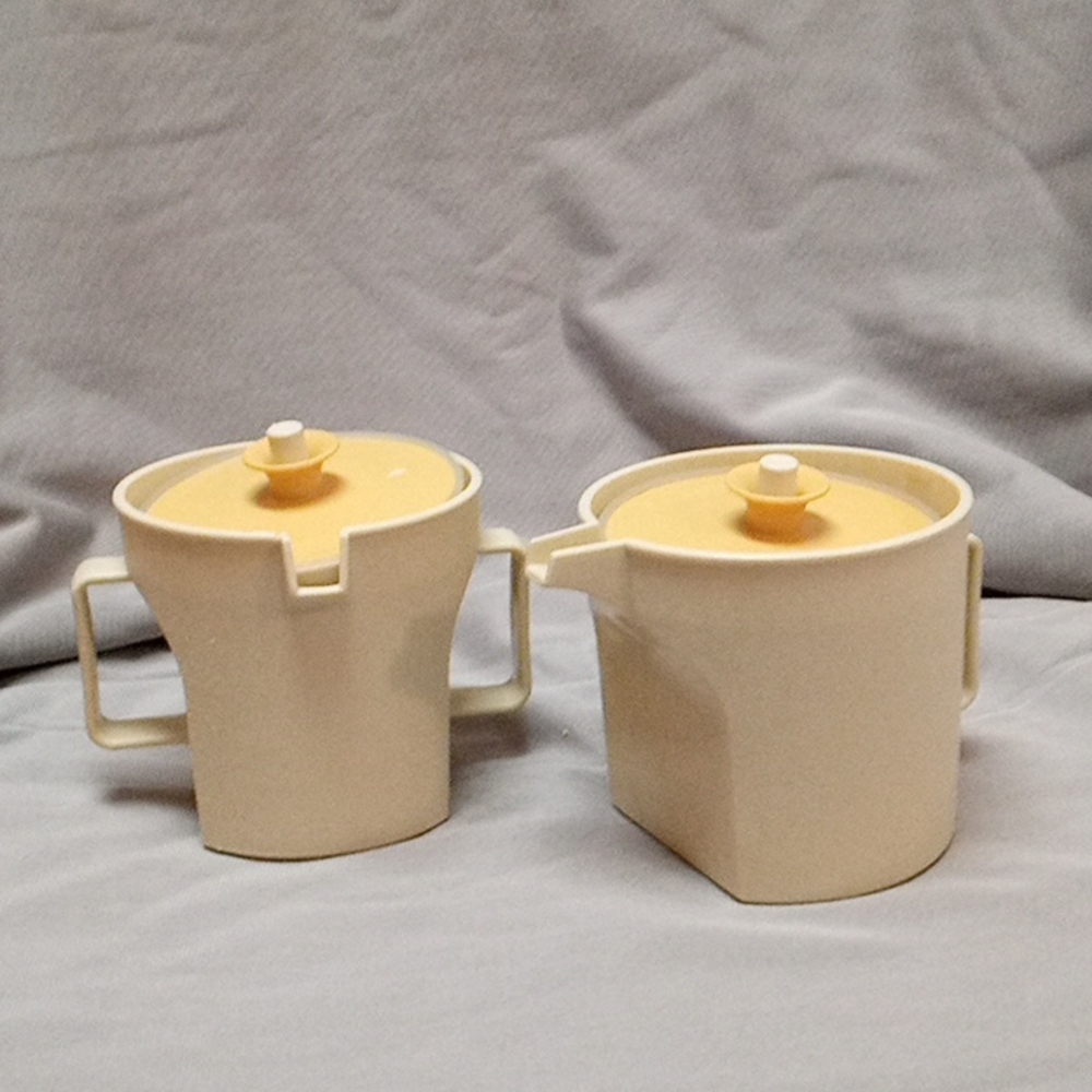 Vintage Tupperware Sugar and Creamer Container